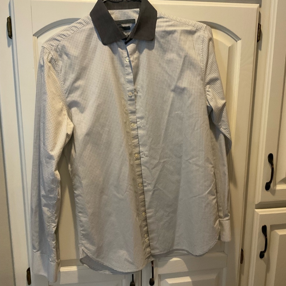 John Varvatos Black and White Dress Shirt